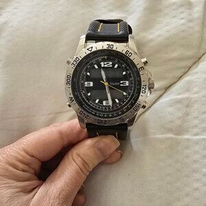 Men's Stauer Watch Stainless Steel 20409 - Needs Battery Untested AS IS